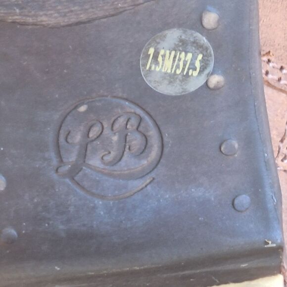 LUCKY BRAND BASEL BOOTIES 7.5 Burnished Brown Leather - Picture 14 of 14